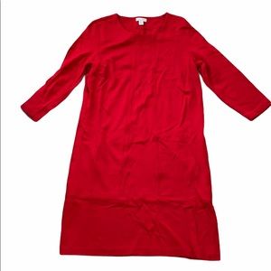 J. Jill PONTE Red Knit Dress Size Small